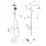 Душевая система наружного монтажа Villeroy&Boch Embrace TVS1082000561